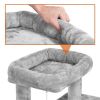 36" Cat Tree with Condo and Scratching Post Tower, Dark Gray