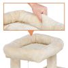 36" Cat Tree with Condo and Scratching Post Tower, Dark Gray